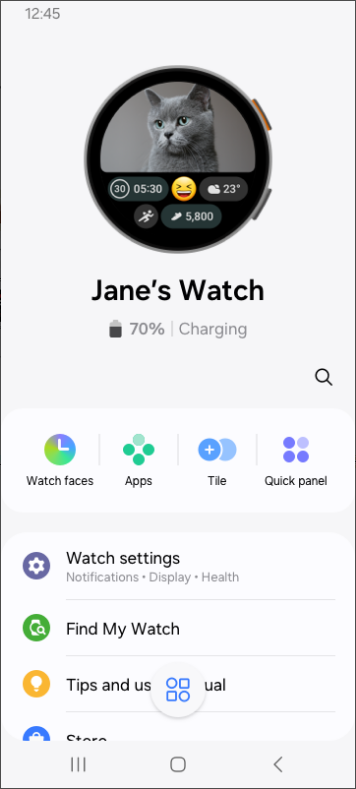 Galaxy Wearable, Galaxy 웨어러블 기기 관리 및 모니터링 하기