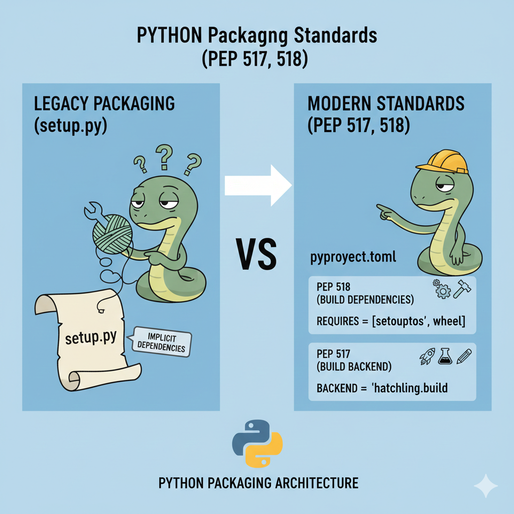 파이썬 패키징 표준 PEP 517과 518의 핵심