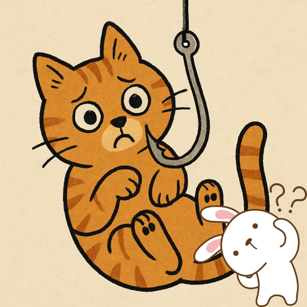 낚시 바늘에 고양이가 걸리는 꿈 해몽 의미와 심리 분석