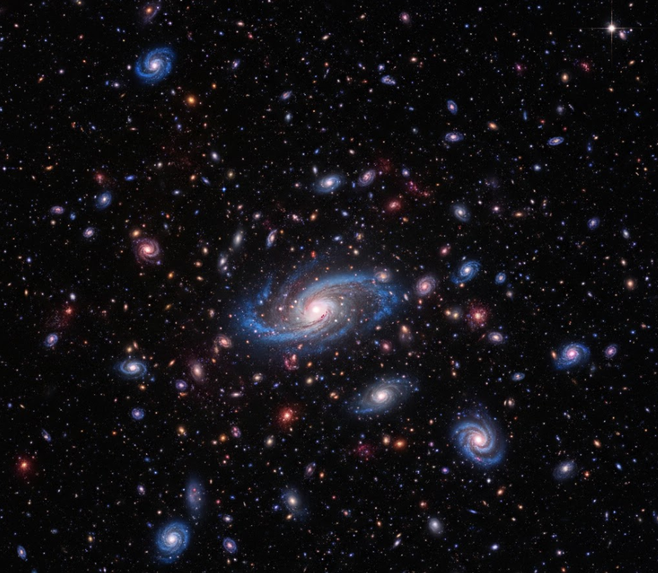 허블 우주 망원경이 포착한 수만 개의 은하가 빛나는 심우주(Deep Space)의 장엄한 전경