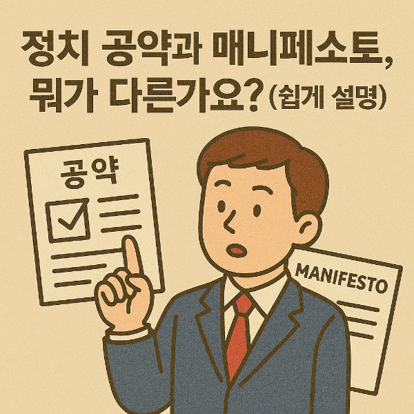 정치 공약 vs 매니페스토, 뭐가 다를까?