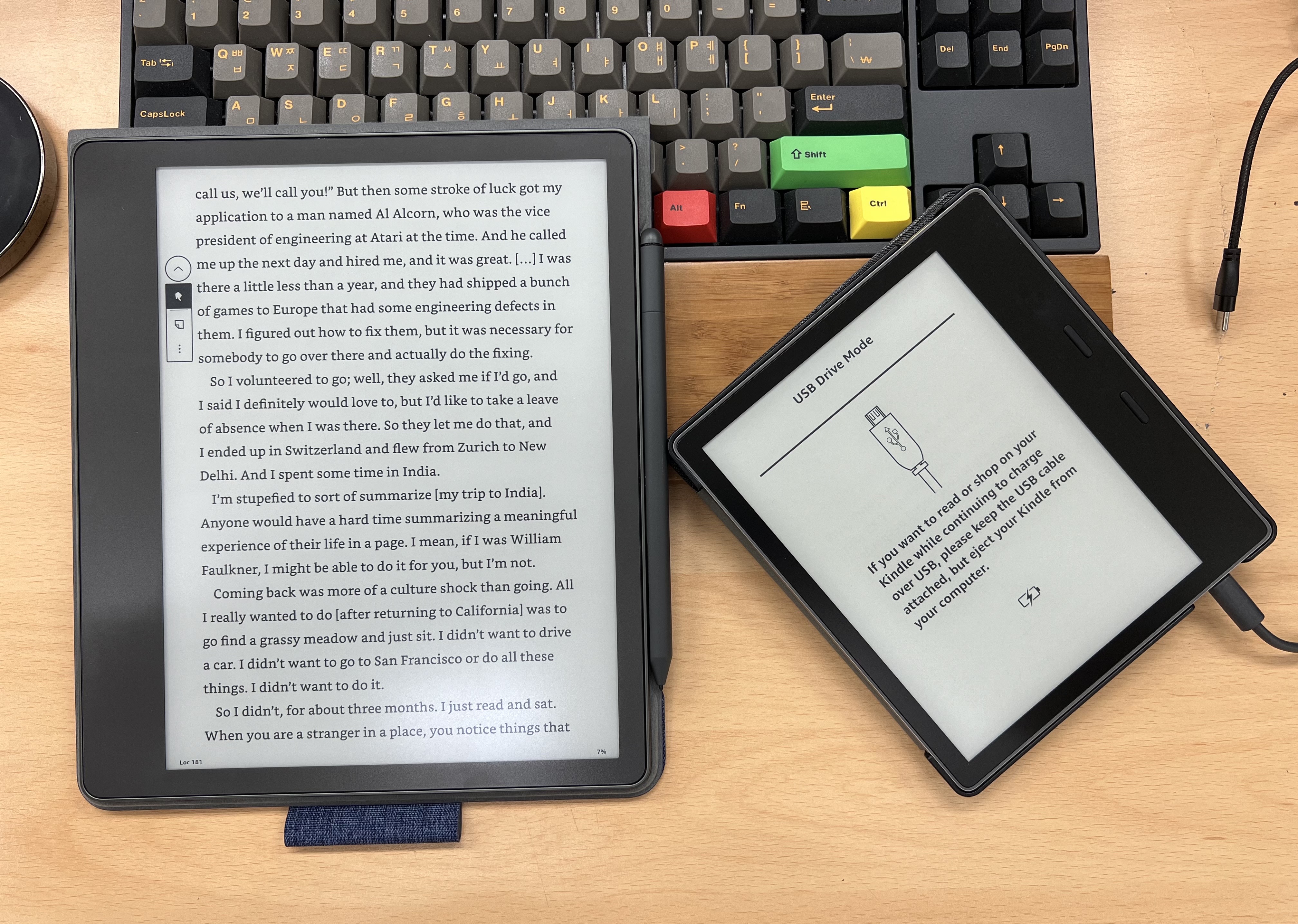Kindle Oasis 3th and Scribe 킨들 오아시스 3세대와 킨들 스크라이브