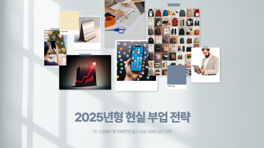 2025년형 현실 부업 전략 1인 쇼핑몰로 월 1000 벌기, 어떻게 가능했을까