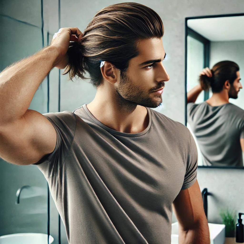 남자 머리 묶는법