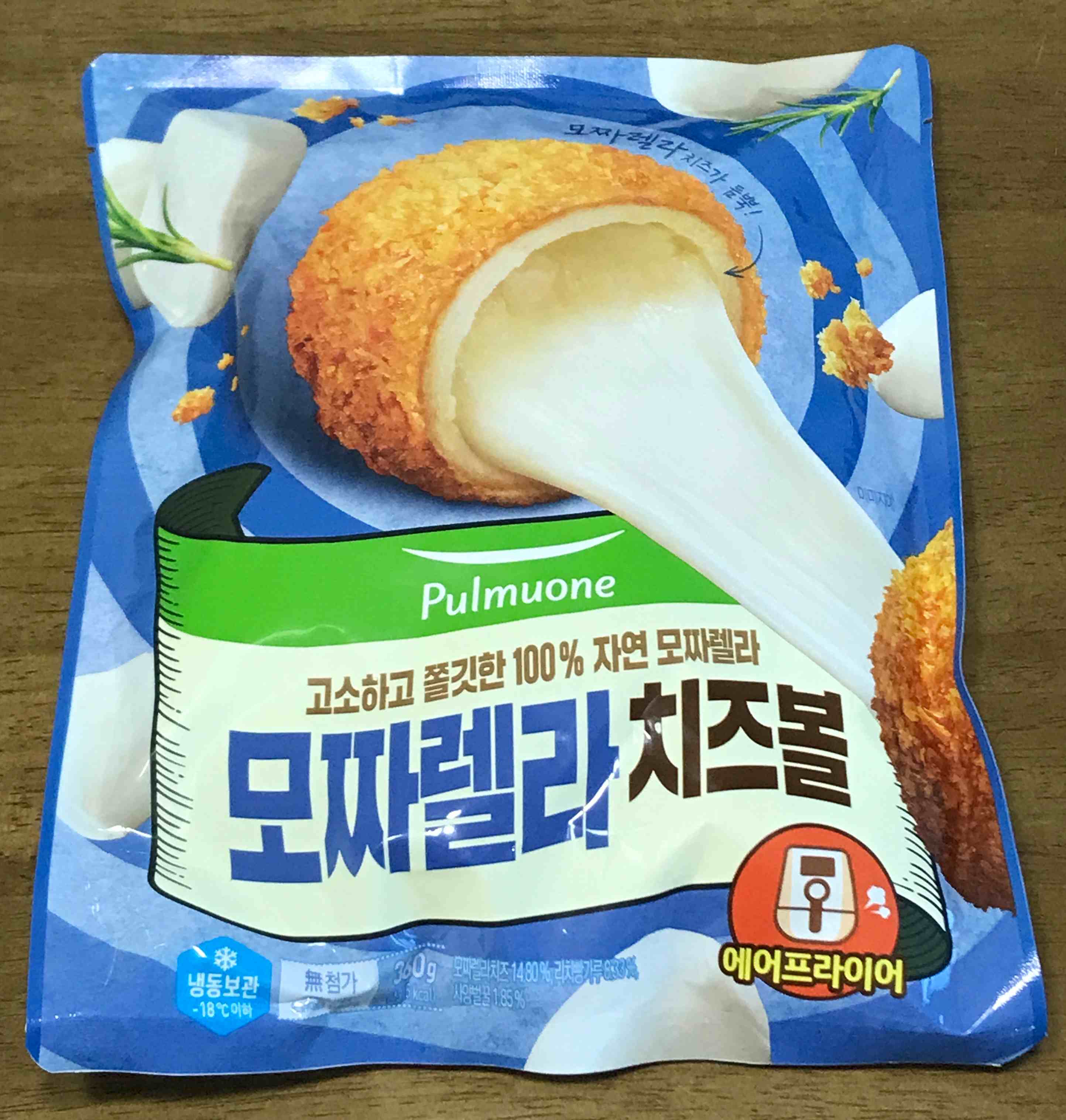 풀무원 모짜렐라 치즈볼 포장지