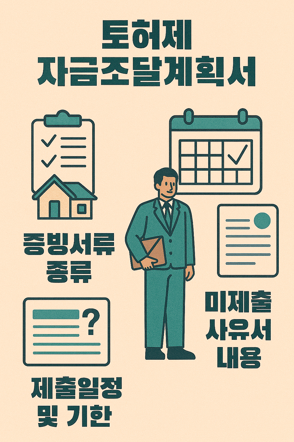 토허제 자금조달계획서, 증빙서류 종류, 제출일정 및 기한, 미제출 사유서 내용