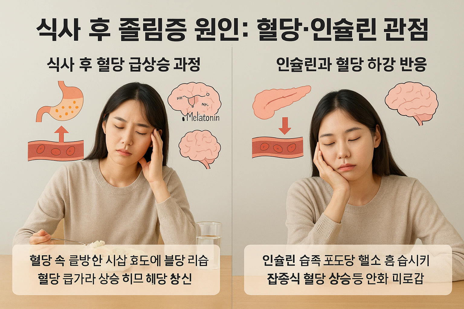 식사 후 졸림증의 과학적 메커니즘과 예방법