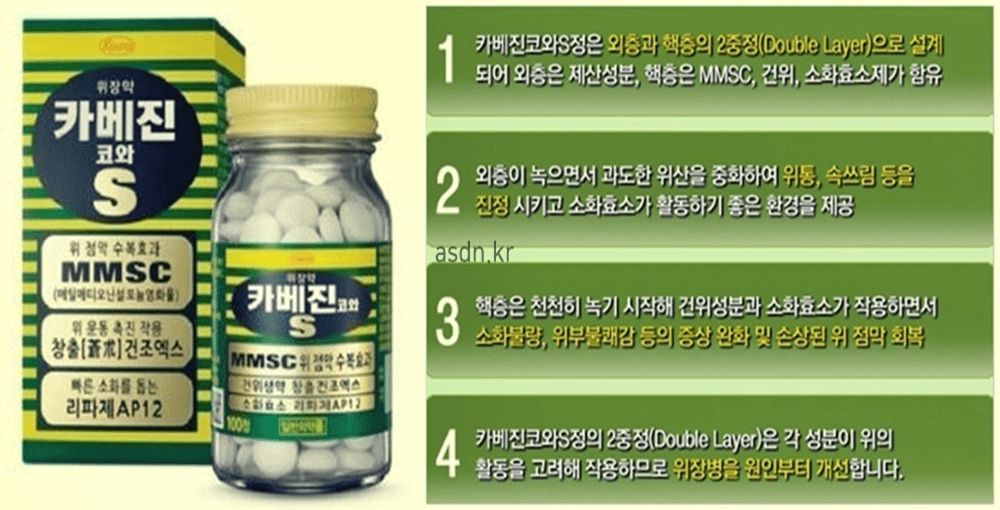 카베진 효능 효과,성분,가격,부작용 총정리