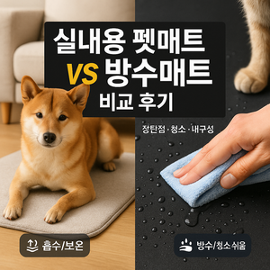 실내용 펫매트 vs 방수매트 차이 비교!