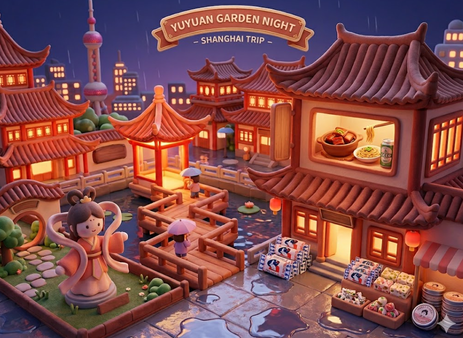 [3월 중국] 상하이 예원 야경 &amp; 맛집 방문-옥란란 &amp; 기념품 쇼핑