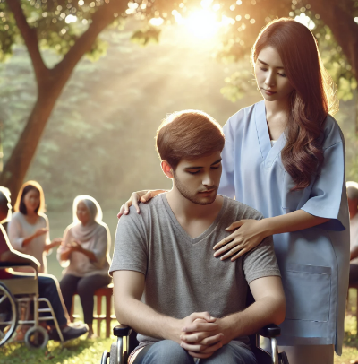 장애인 돌봄 보호자 정신건강 관련 이미지