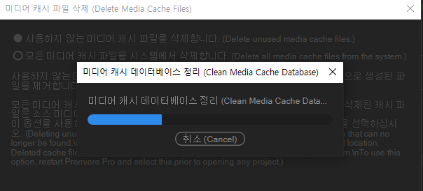 캐시 파일 정리