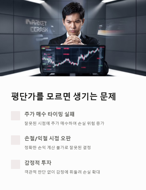 평단가를 모르면 생기는 문제