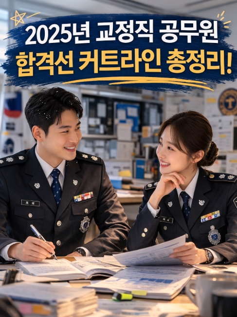 2025년 교정직 공무원 합격선 커트라인! 총정리!