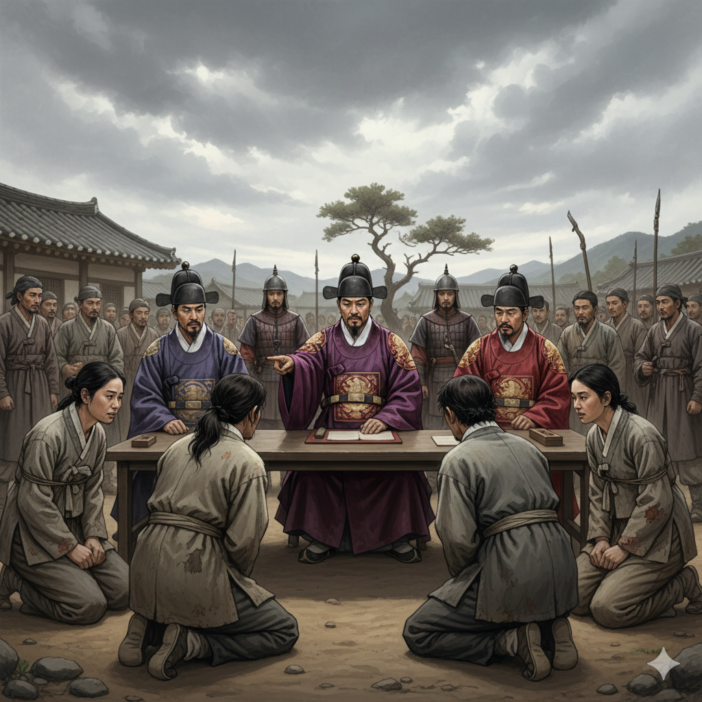 노비안검법 시행 상상도