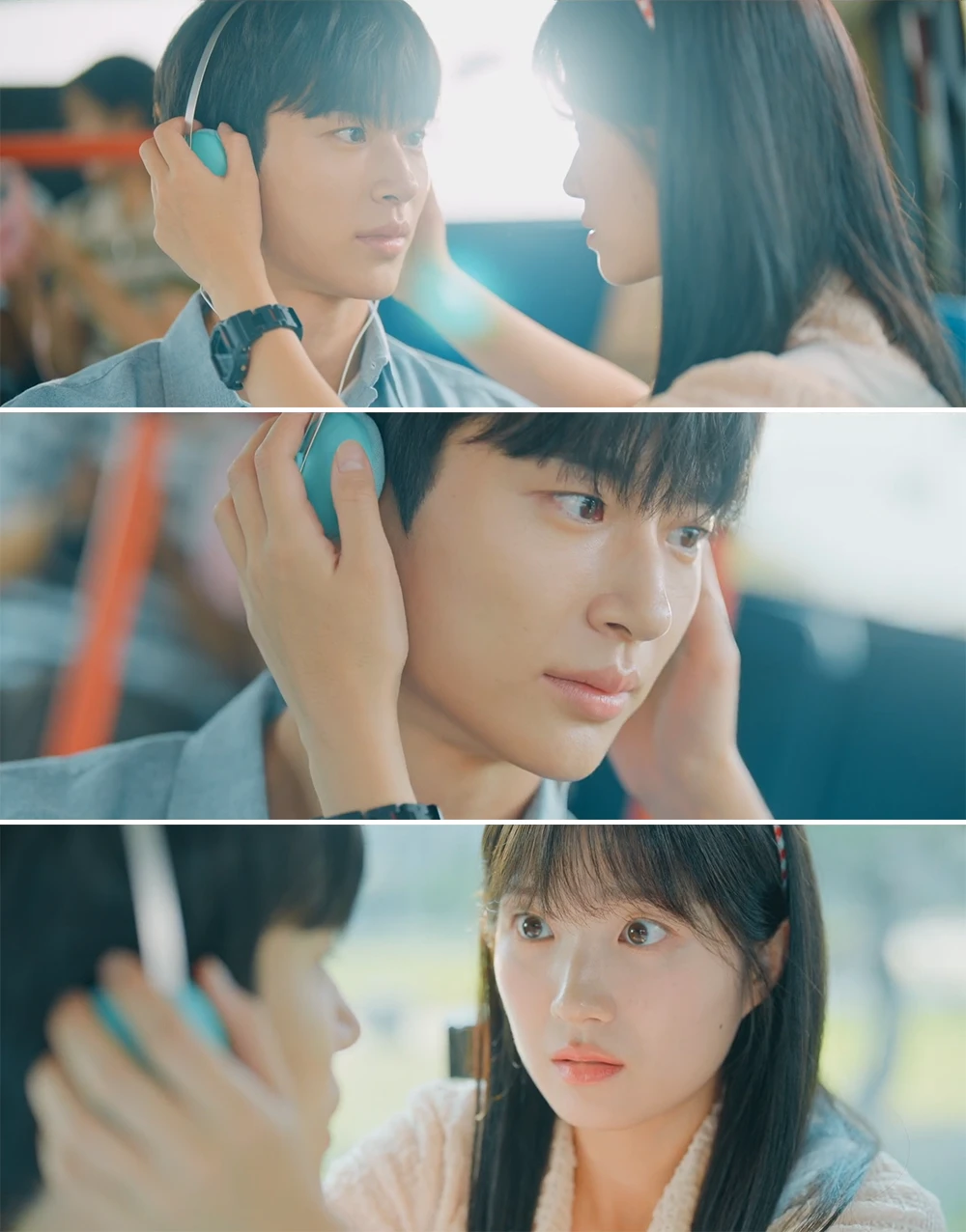 헤드폰을-선재에게-씌우는-솔