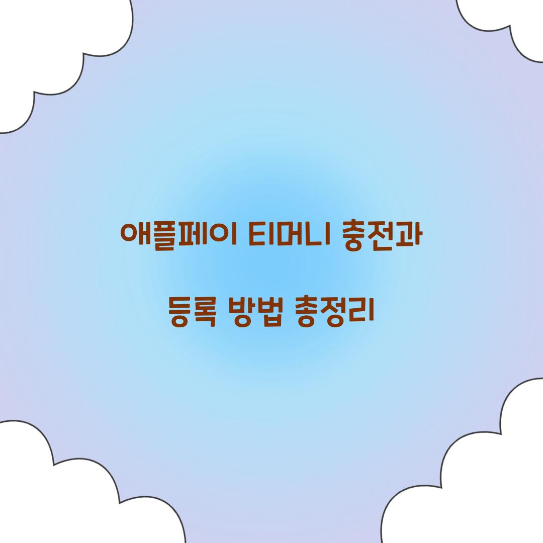 애플페이 티머니