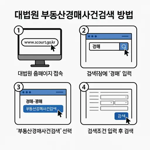 대법원 부동산경매사건검색 총정리