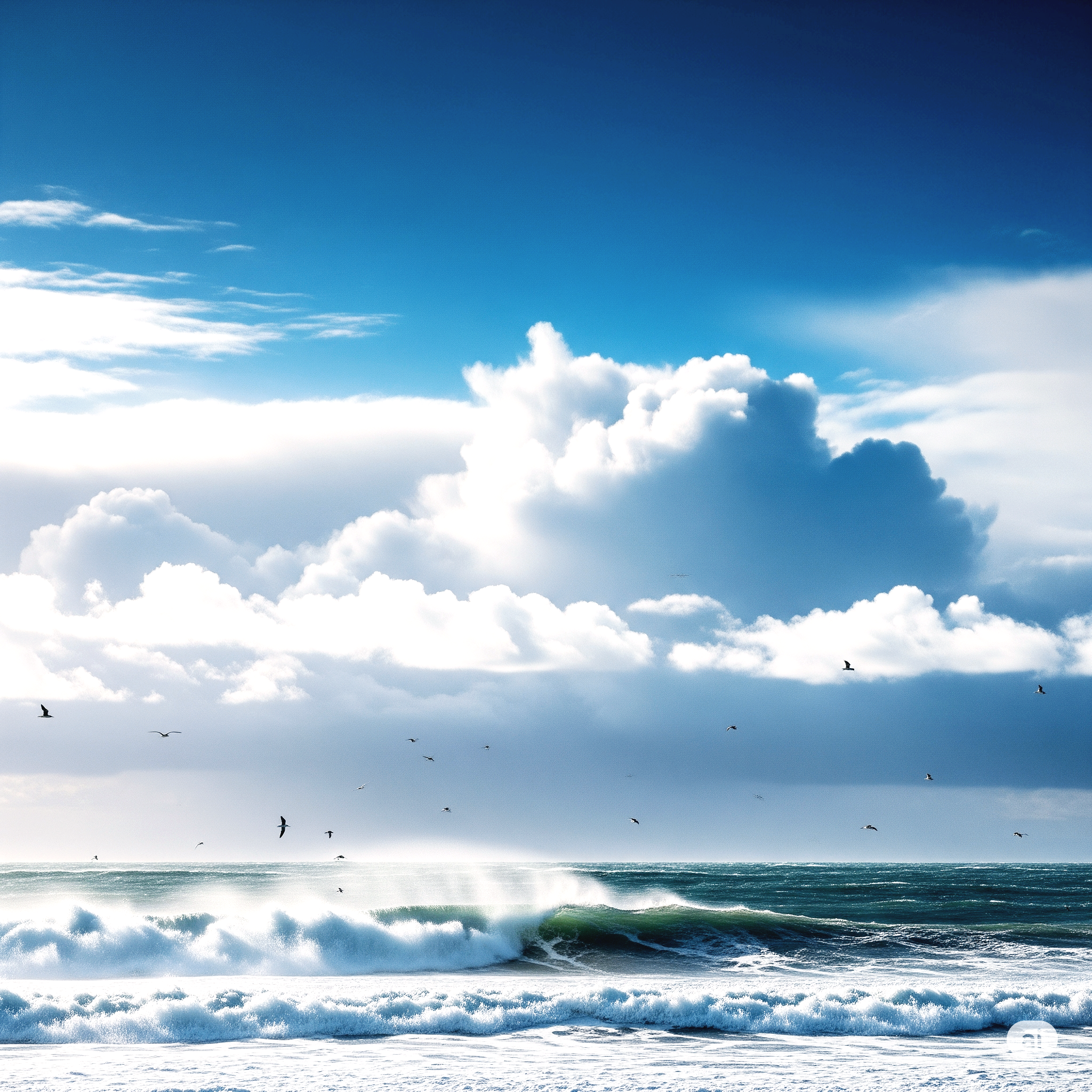 파도와 바다와 구름