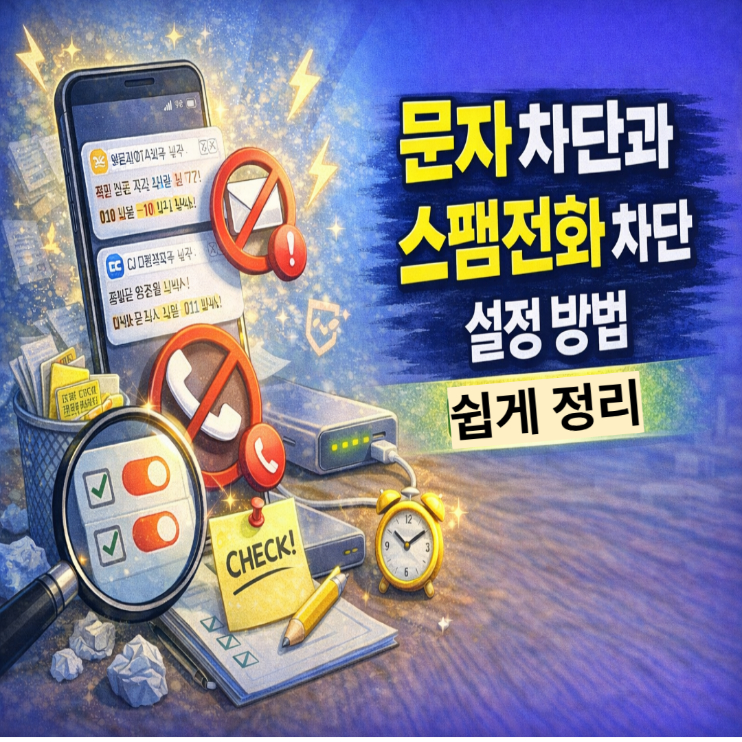 스팸 문자 전화 차단