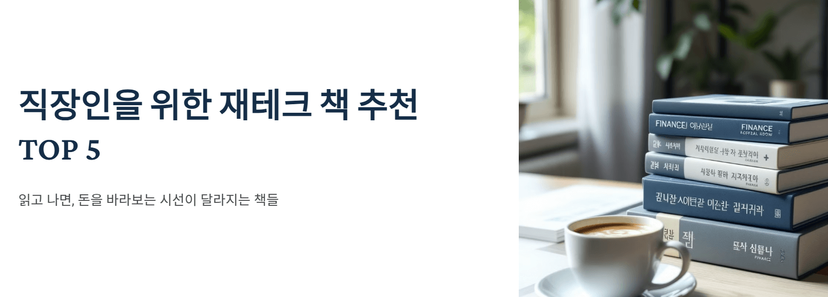 직장인을 위한 재테크 책 추천 TOP 5