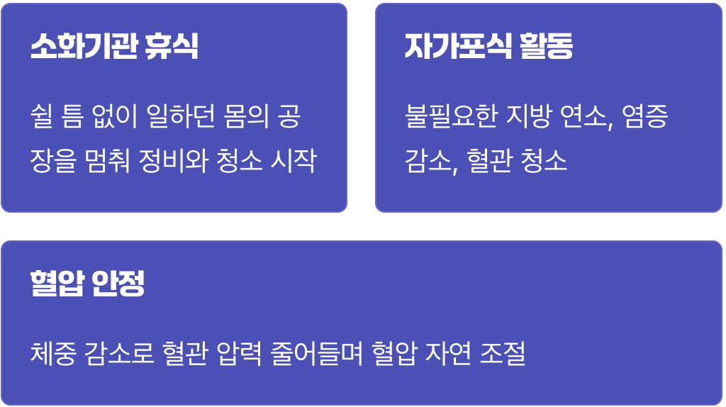 단순히 굶는 게 아닙니다 (간헐적 단식의 원리)