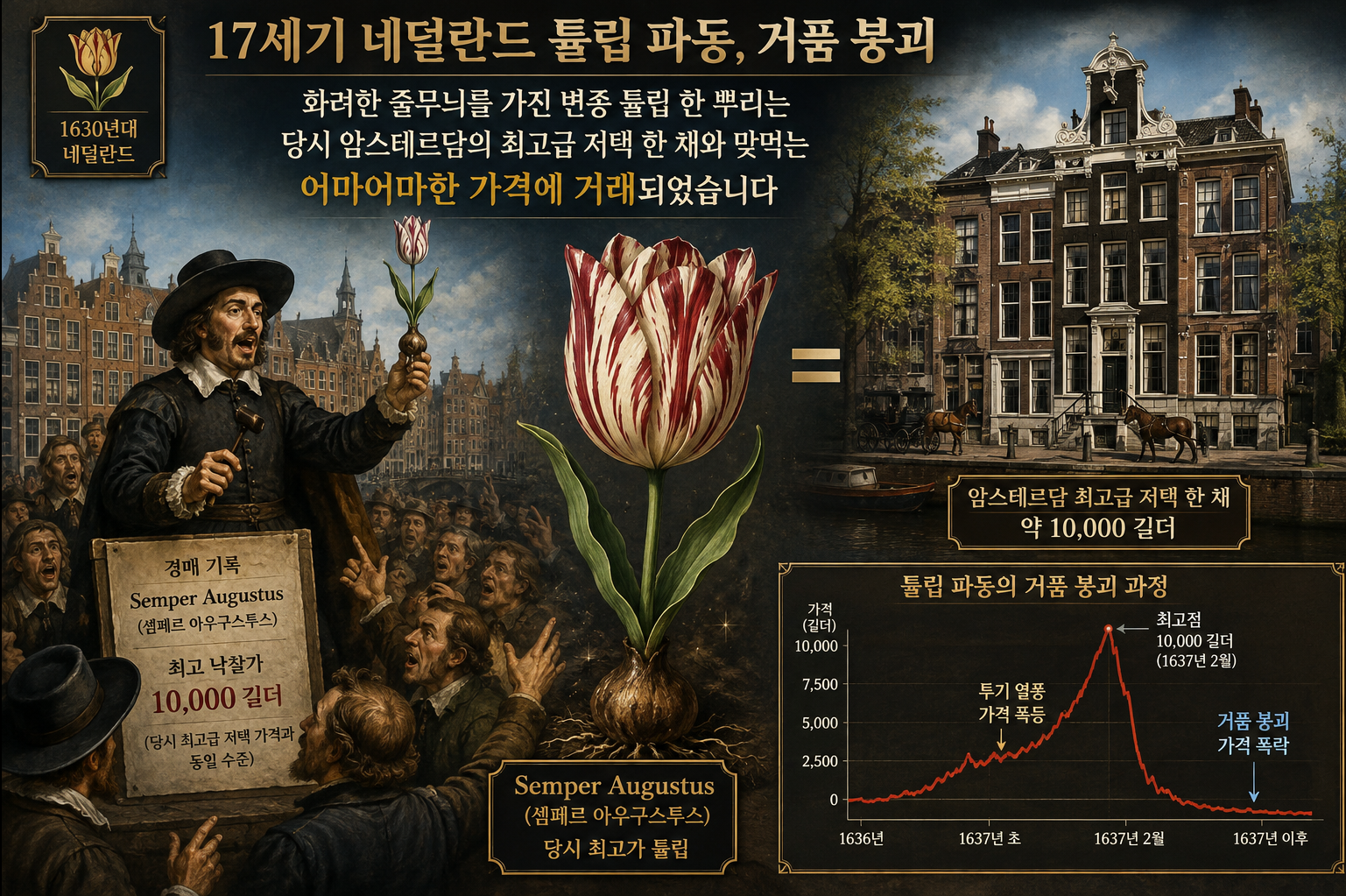 17세기 네덜란드 튤립 파동, 거품붕괴