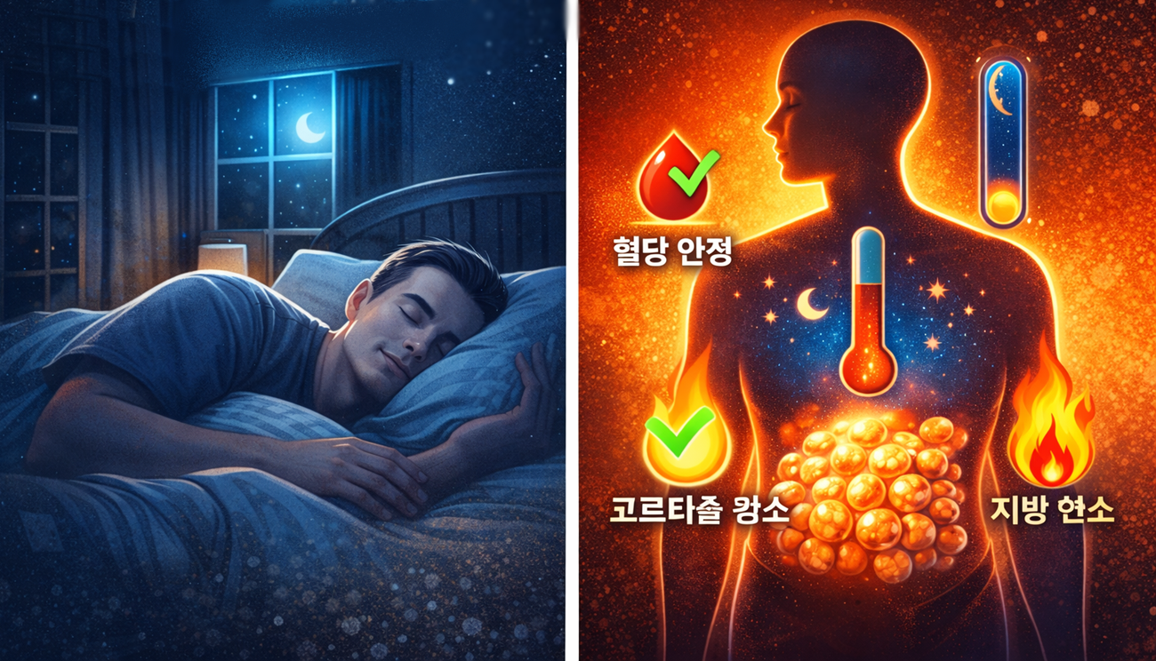 야식을 줄일수록 공복혈당이 회복되는 이유!