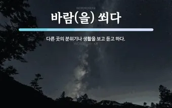 바람 쐬다 쐐다 맞춤법 설명_2