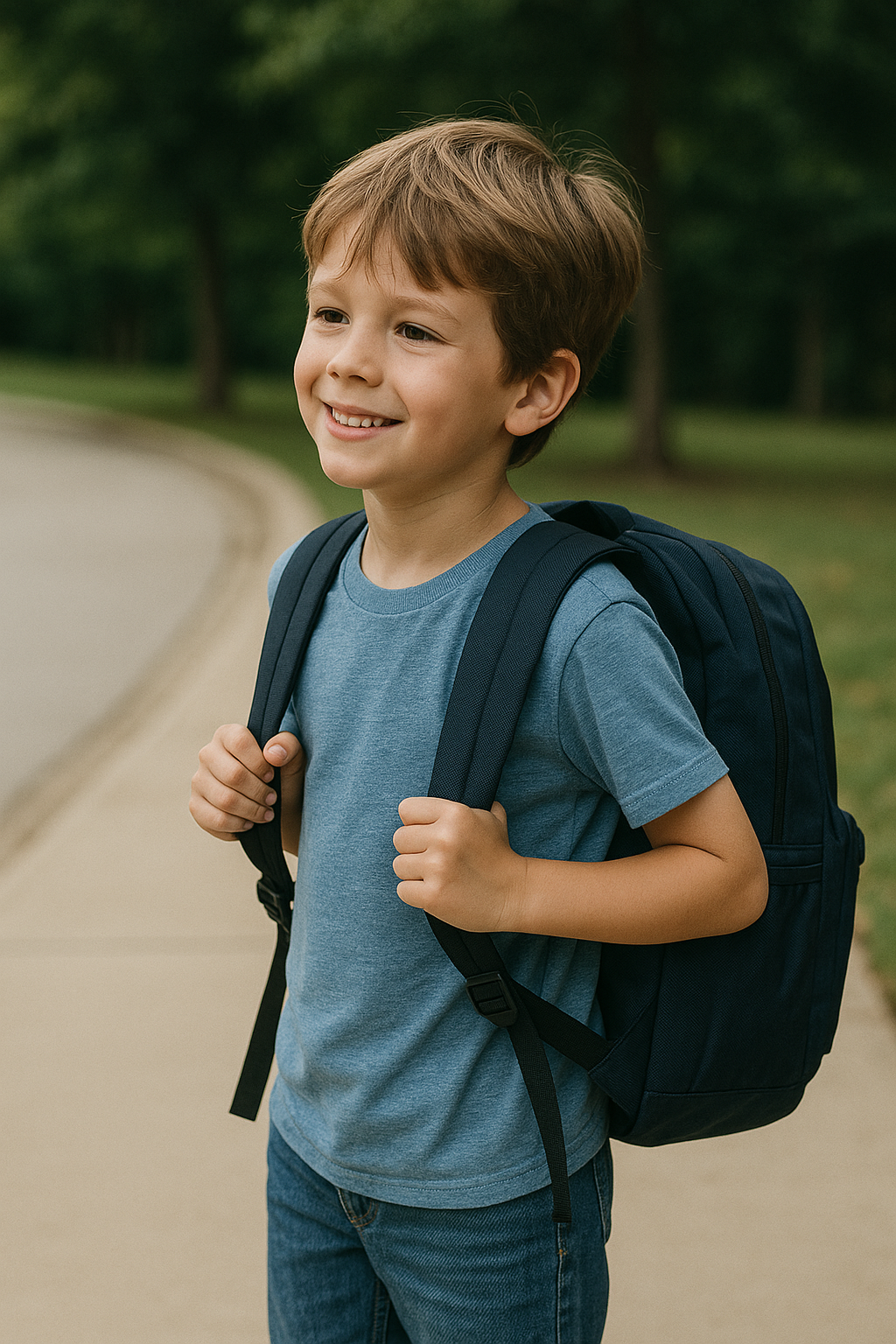 아이 자세 교정 운동 가이드 책가방 멘 아이