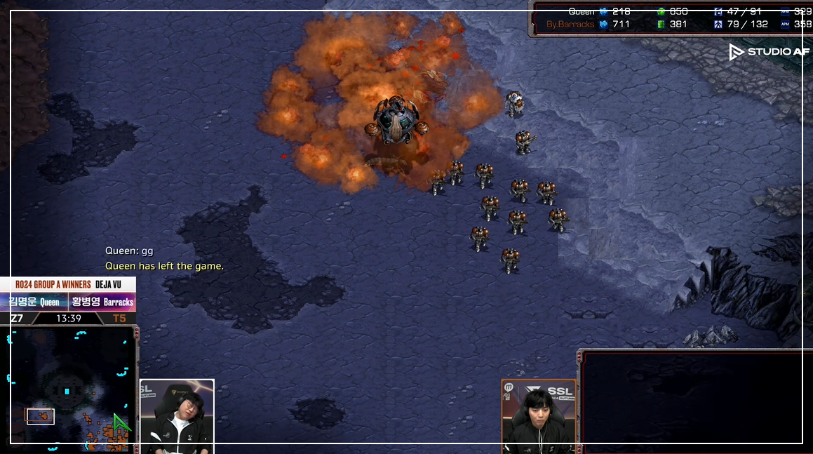 SSL 24강 A조 승자전 마무리