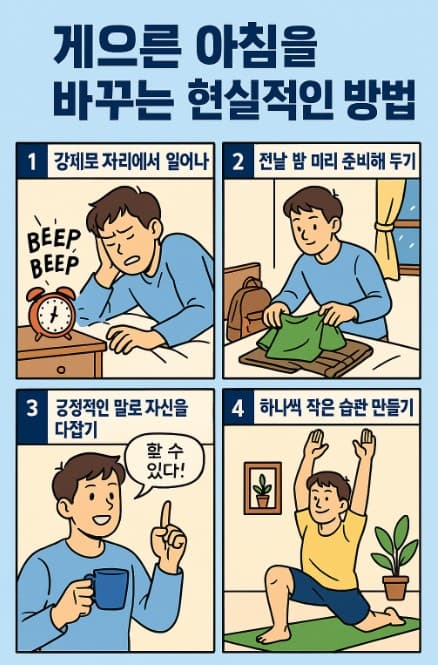 게으른 아침을 바꾸는 현실적인 방법