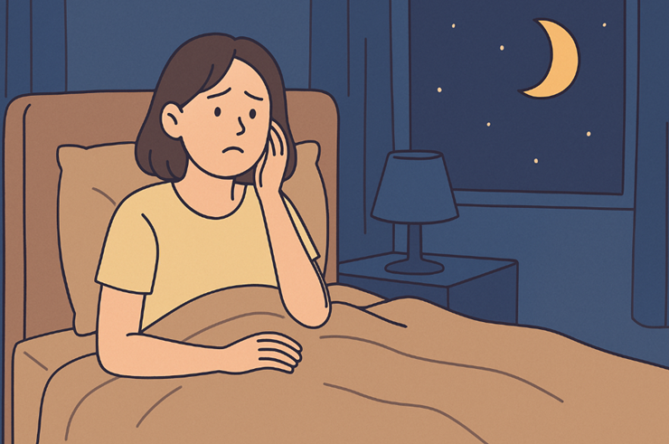 밤이 불안한 여성