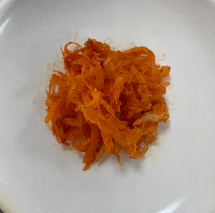 한식조리기능사 실기시험 준비 - 더덕생채 - 내 작품