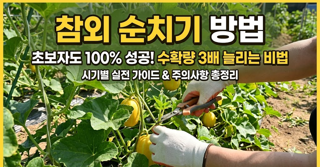 참외 순치기 방법