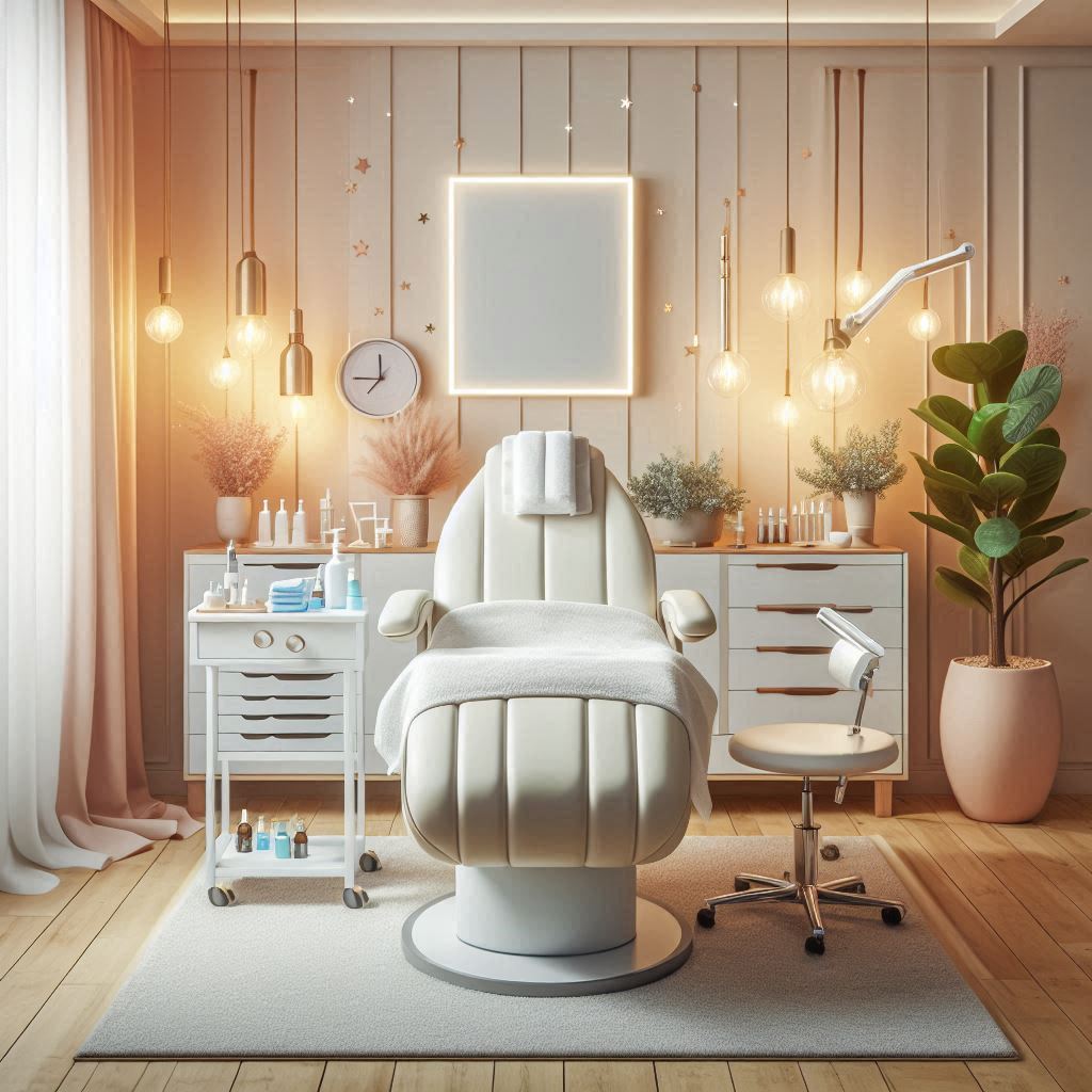 피부,체형관리 샵 배경