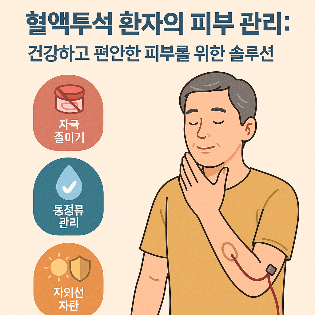 혈액투석 환자의 피부 관리: 건강하고 편안한 피부를 위한 솔루션
