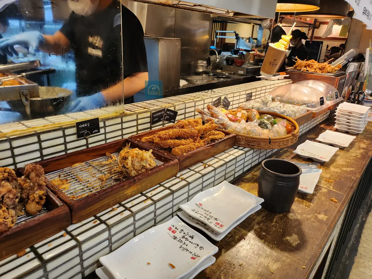 대전-성심당우동야-포장-매대