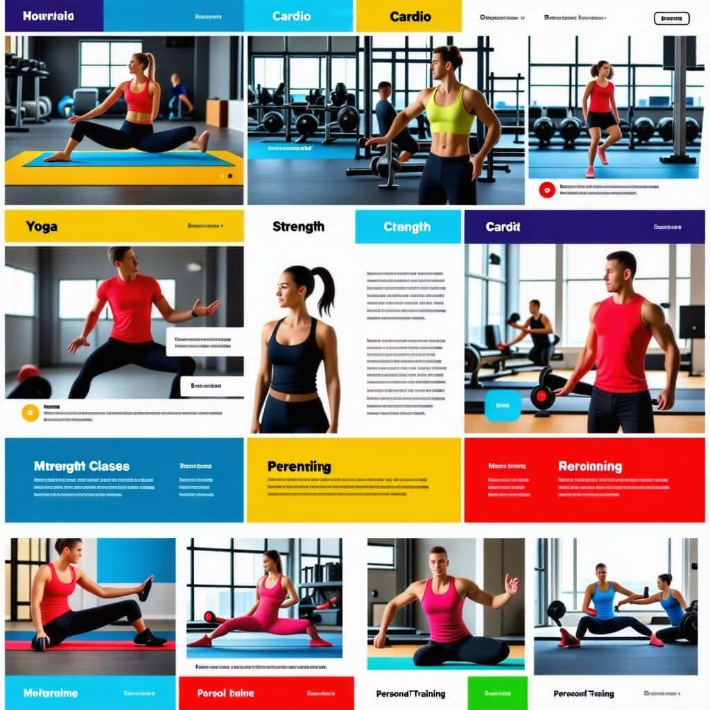 헬스장-운동프로그램-포스터