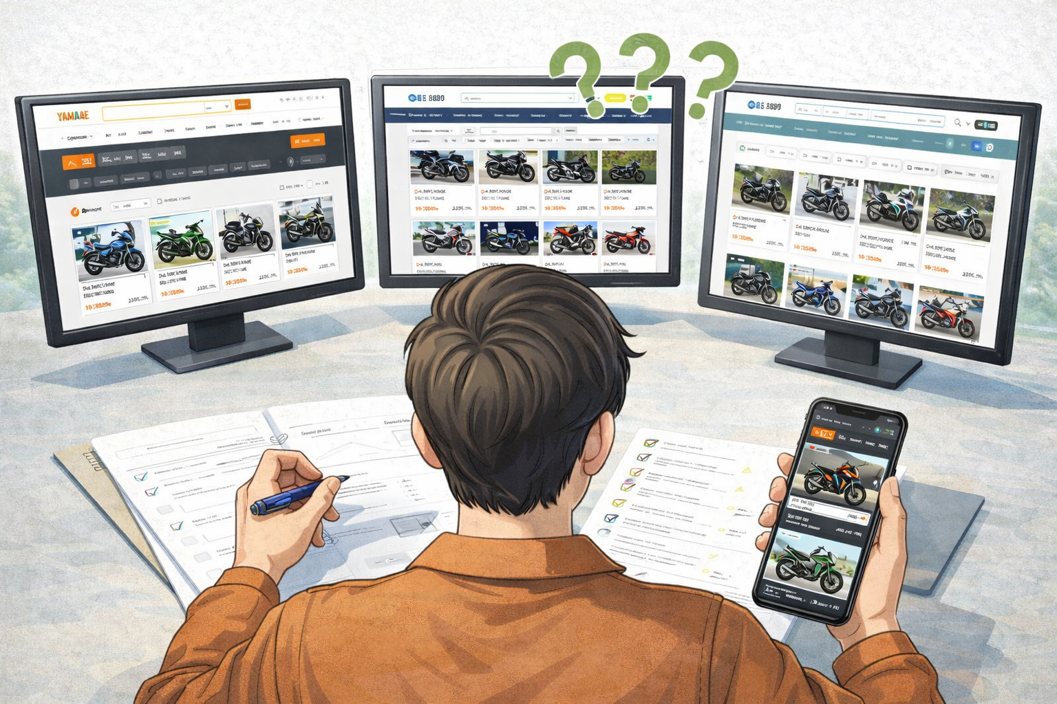 중고 오토바이 구매 사이트 비교 분석: 파쏘, 라이트바겐, 보배드림, 바튜매 완벽 가이드