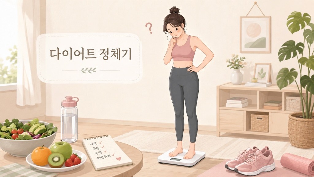 다이어트 정체기 원인 4가지, 살이 안 빠질 때 이렇게 해보세요