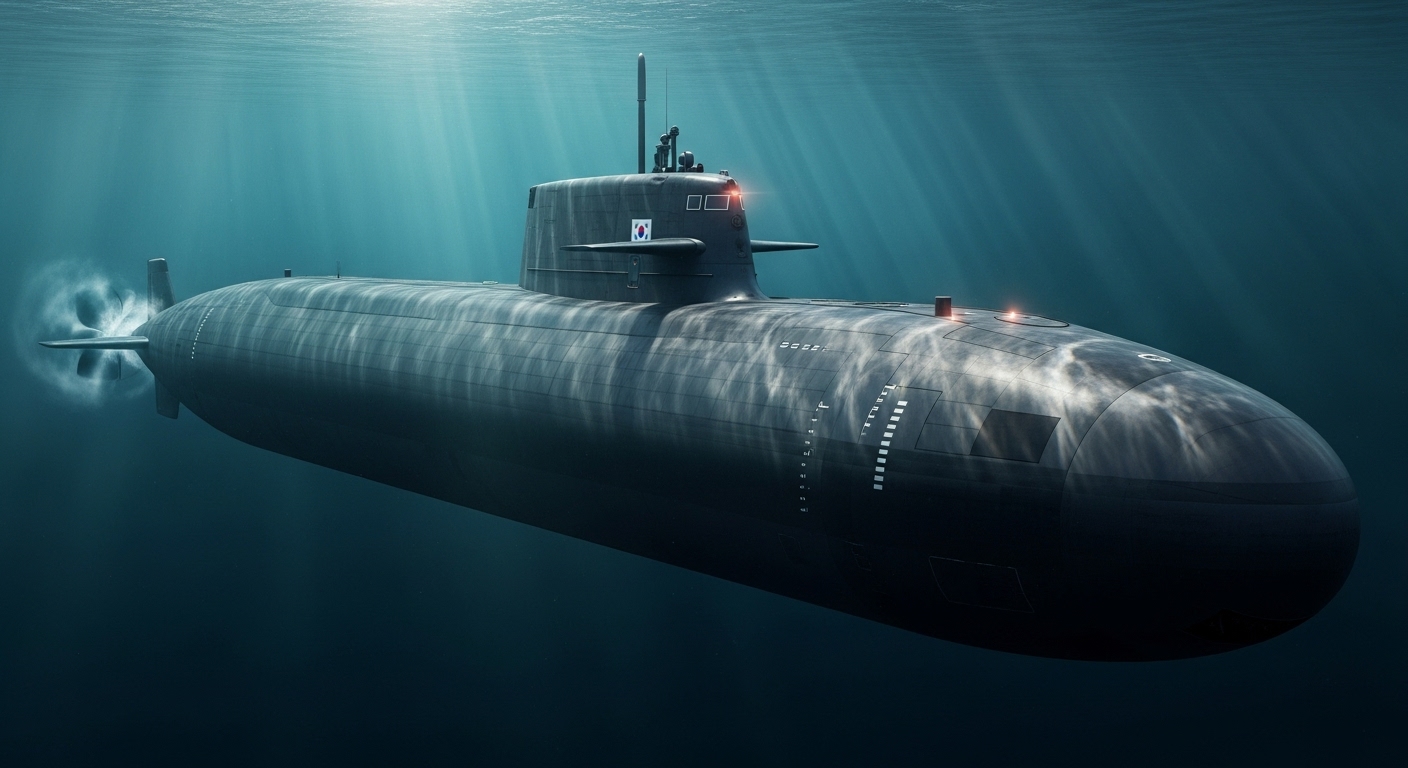 한국에 핵잠수함 건조 승인