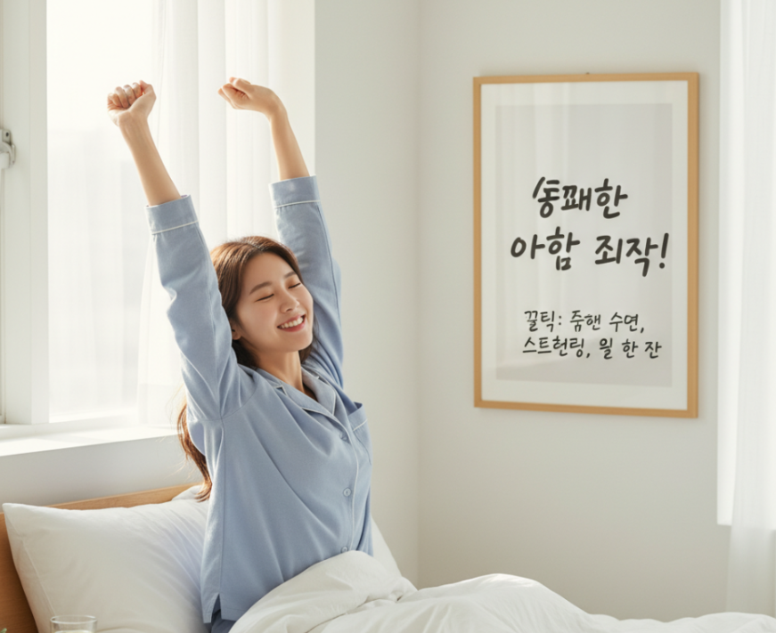 아침 컨디션 회복하는 현실 루틴