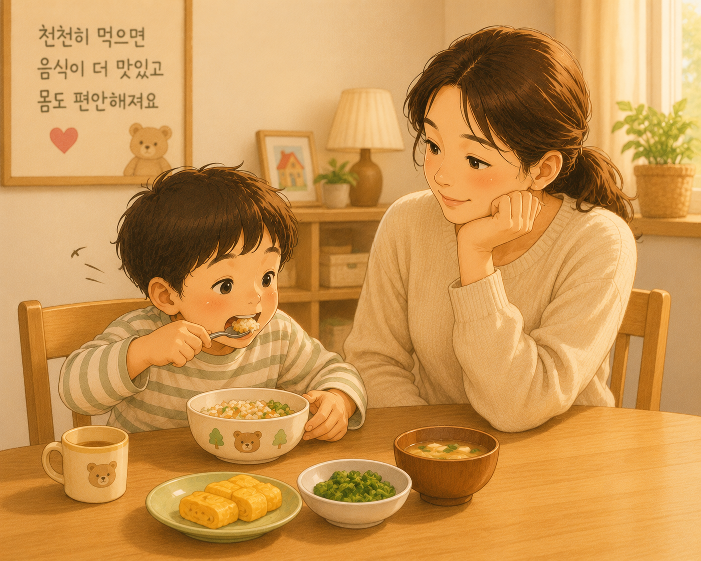 아이가 밥을 너무 빨리 먹어요. 천천히 먹는 습관 만들기
