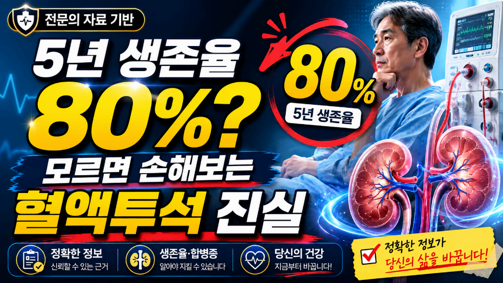 5년 생존율 모르면 손해보는 혈액투석 진실 이미지사진
