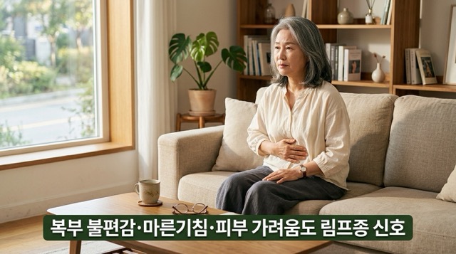 림프종 복부팽만 호흡곤란 피부가려움 증상 상세 설명