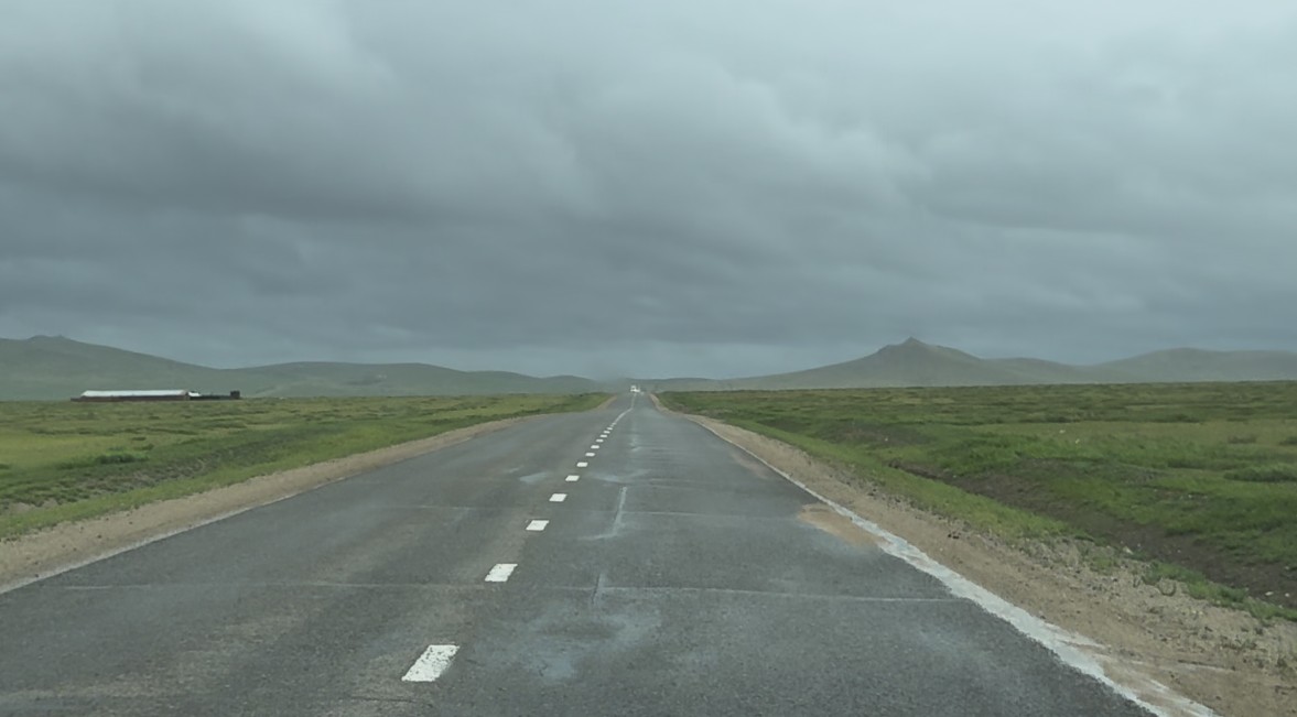 캬흐타 국경에서 울란바토르까지 포장도로