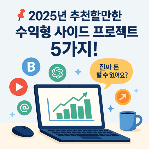 2025년 추천할만한 수익형 사이드 프로젝트 5가지!