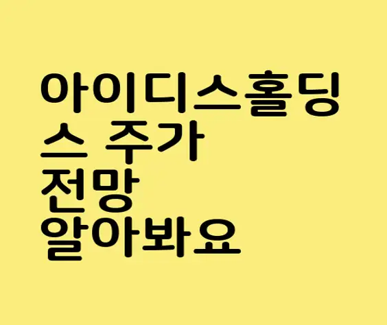 아이디스홀딩스