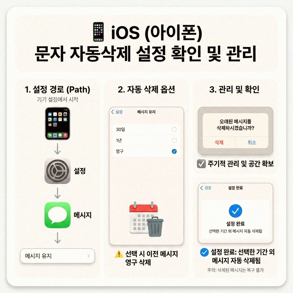 스마트폰 문자 자동삭제 해제, 이제 걱정 끝!